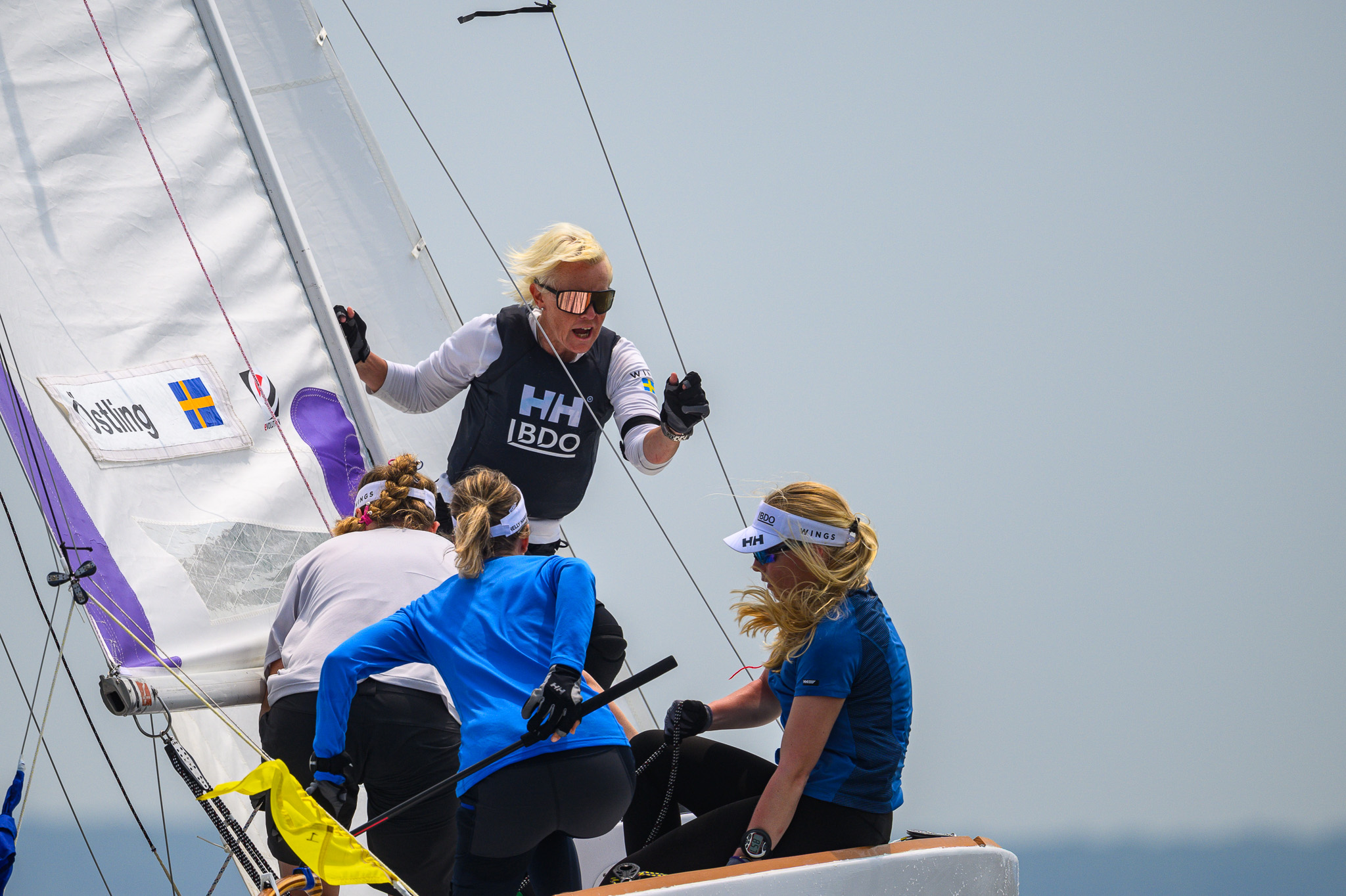 Racing in moderate winds